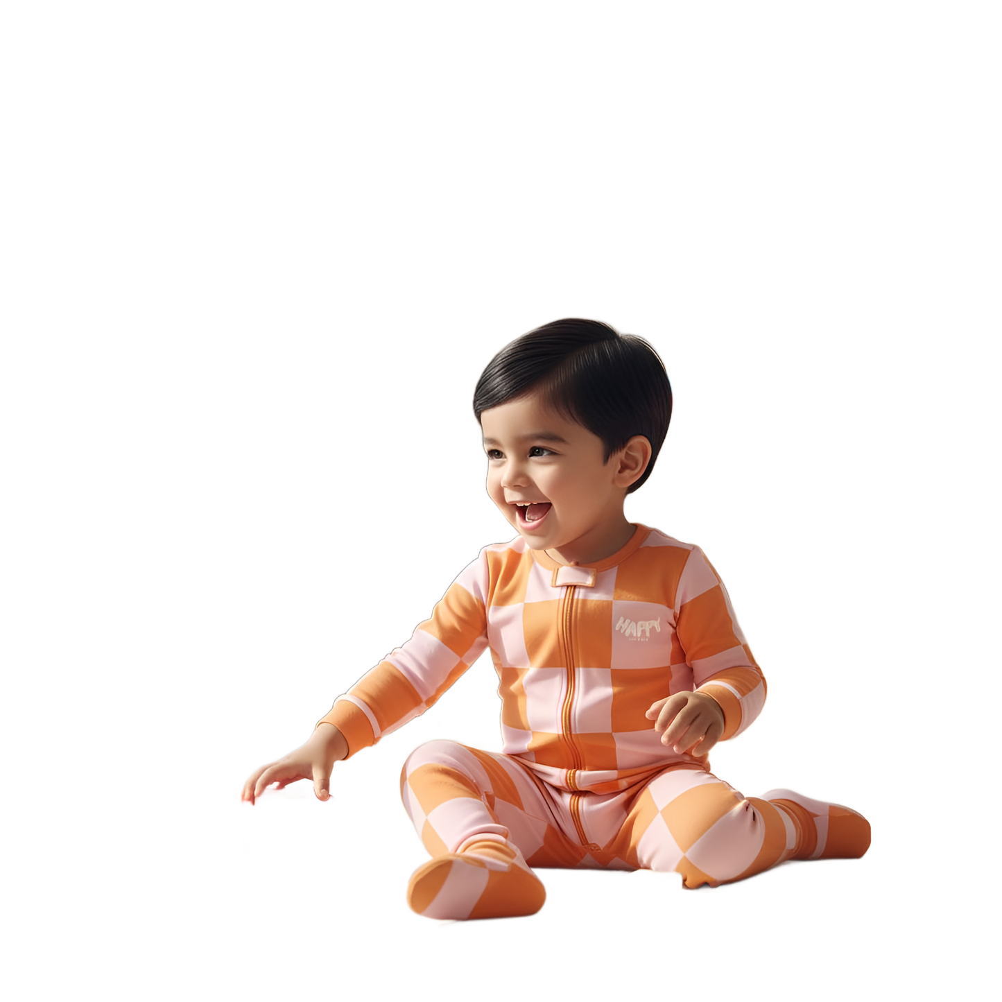 Sunrise orange baby onesie