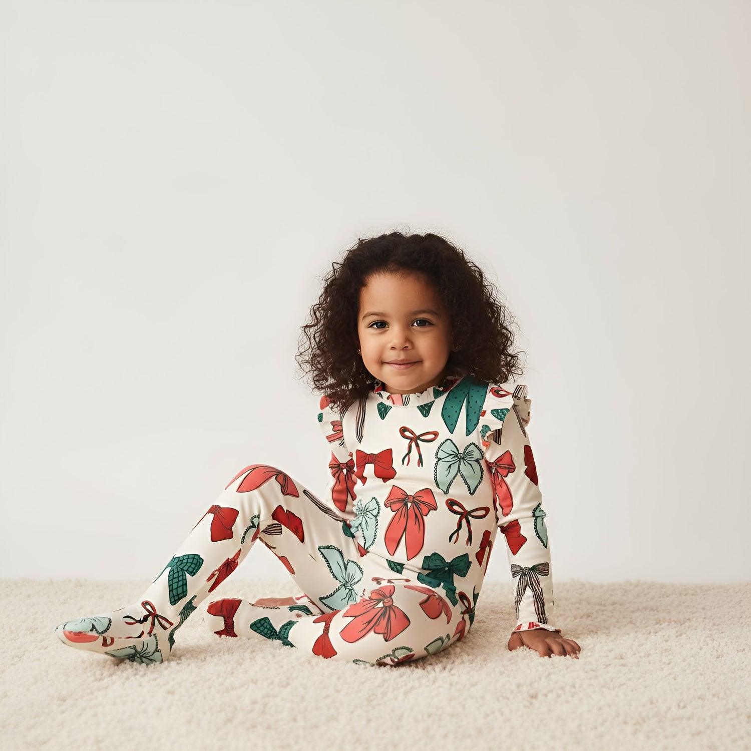 Organic bamboo bow onesie