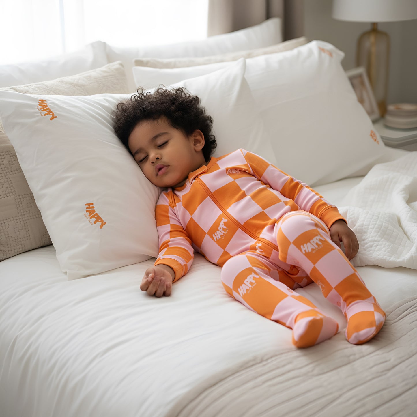 Sunrise orange baby onesie