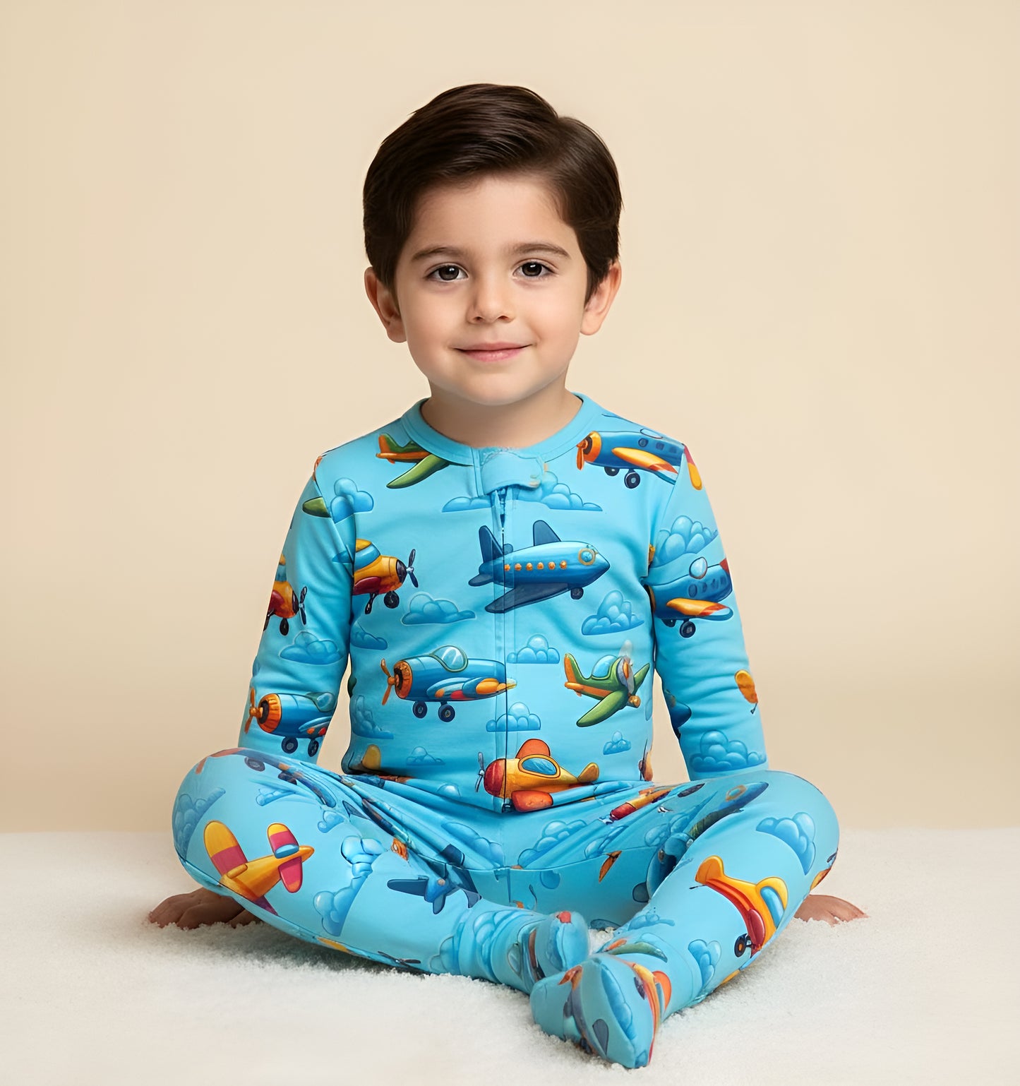 Blue plane onesie