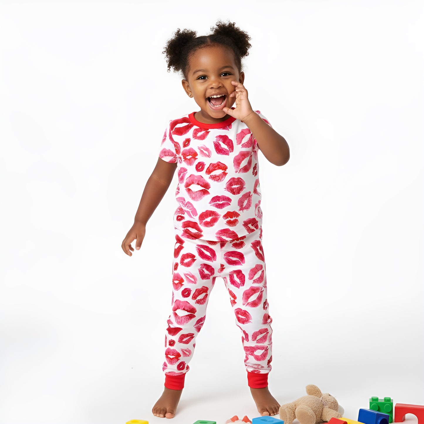Kisses 2 piece Toddler Pajamas